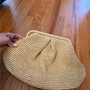 DISSH Tan Woven Clutch